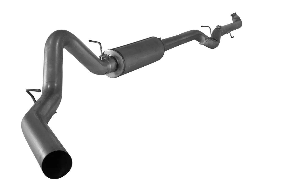 4" Downpipe-Back Single Exhaust — Aluminized