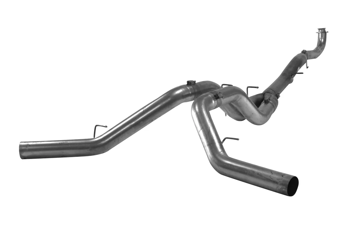 5" Downpipe-Back Dual Exhaust — 409 Stainless