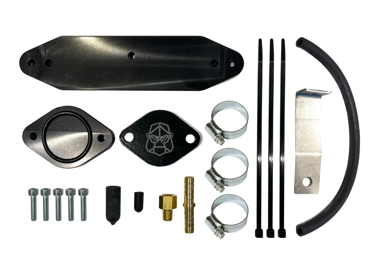 Cooler Upgrade 11-15 6.7L Powerstroke with Coolant Re-Route Hose for Factory Pyro