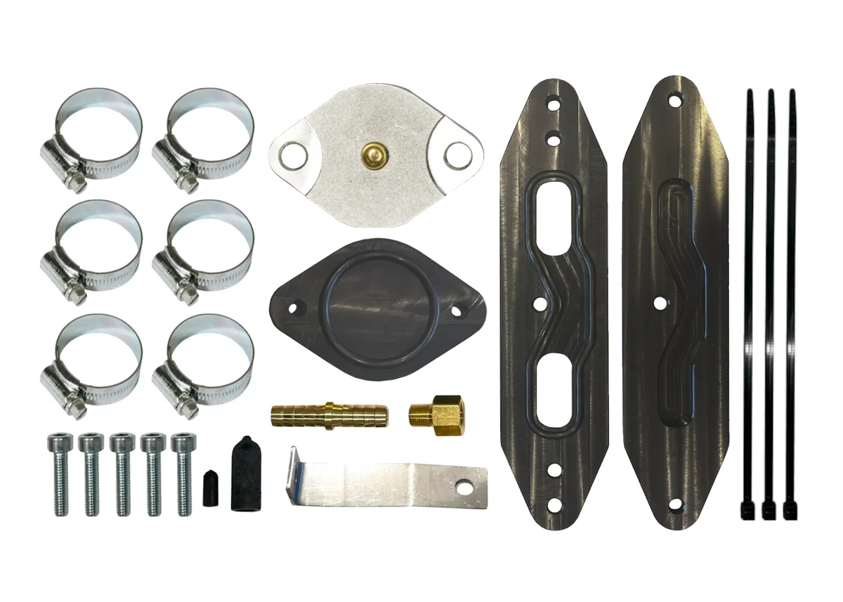 2020+ Powerstroke 6.7L Cooler Upgrade kit w/Pass Through plate